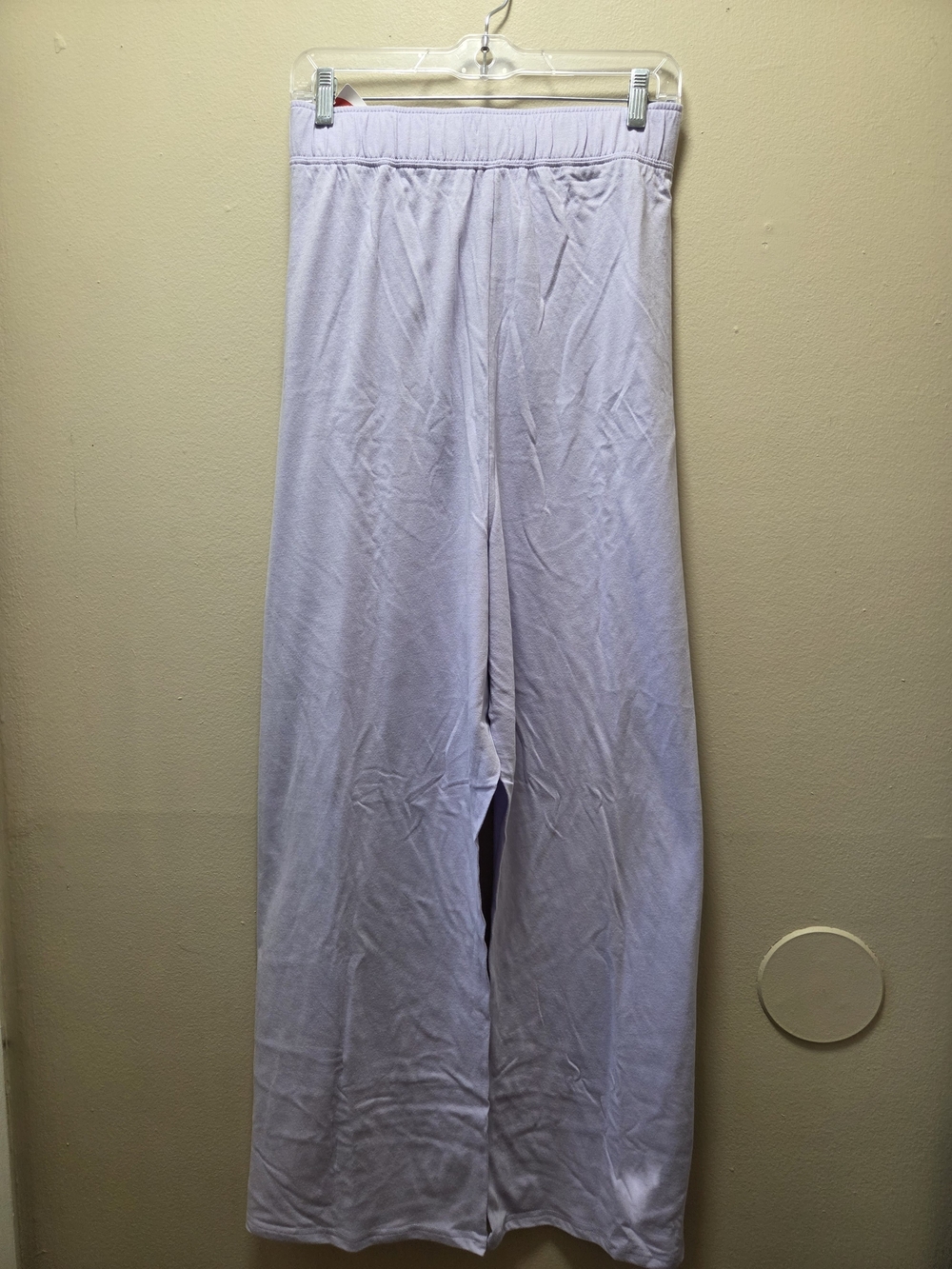 Hanes Light Lavender Wide-Leg Lounge Pants